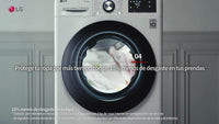 Lavadora carga frontal - LG F4WR5510A0W, Serie 550, 10 kg, 1400 rpm, 14 Programas, AI Direct Drive™, Steam™, Autodosificación, Blanco