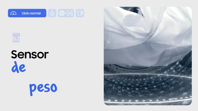 Lavadora carga frontal - Samsung WW11DB7B94GEU3, 11 kg, 1400 rpm, Autodosificación, AI EcoBubble™, Función WiFi con SmartThings™, Blanco