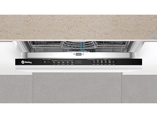Lavavajillas integrable - Balay 3VF5011NP, 12 servicios, 5 programas, 59.8 cm, Home Connect, Infolight, Sin panelar