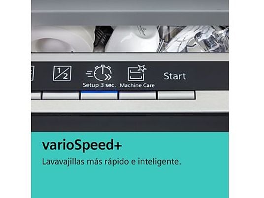 Lavavajillas integrable - Siemens SN75ZX07CE, 14 servicios, 6 programas, 58.9 cm, VarioSpeed+, Sin panelar