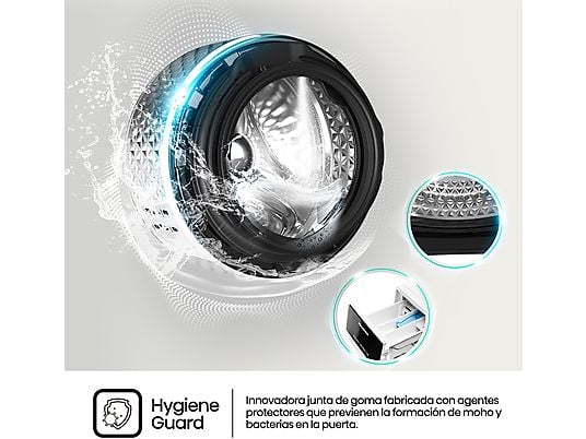 Lavadora secadora - Hisense WD3S8043BW3, 8 kg/5 kg, 1400 rpm, 16 programas. Clase A-30%, WiFi, Blanco