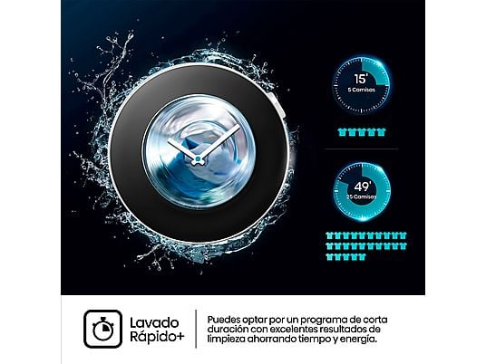 Lavadora secadora - Hisense WD3S8043BW3, 8 kg/5 kg, 1400 rpm, 16 programas. Clase A-30%, WiFi, Blanco