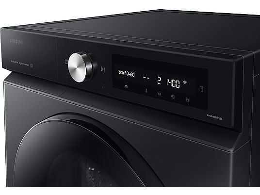 Lavadora carga frontal - Samsung WW90DB7U94GBU3, 9 kg, 1400 rpm, Autodosificación, AI EcoBubble™, Función WiFi con SmartThings™, Negro