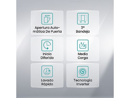Lavavajillas integrable - Hisense HV543D10, 11 servicios, 7 programas, 44.8 cm, Tercera bandeja, Inverter, Sin Panelar