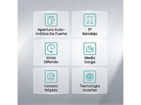 Lavavajillas integrable - Hisense HV543D10, 11 servicios, 7 programas, 44.8 cm, Tercera bandeja, Inverter, Sin Panelar