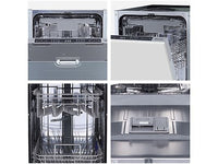 Lavavajillas integrable - Hisense HV543D10, 11 servicios, 7 programas, 44.8 cm, Tercera bandeja, Inverter, Sin Panelar