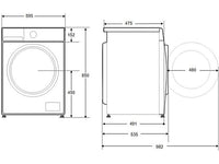 Lavadora carga frontal - ok. OWM 7123 A INV, 7 kg, 1400 rpm, 15 Programas, Motor Inverter, Función vapor, Blanco