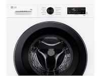 Lavadora carga frontal - LG F4X1009NWK, 9 kg, 1400 rpm, 10 programas, AI Direct Drive™, ThinQ™, Blanco Marfil