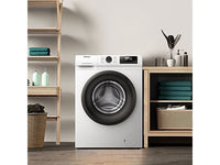 Lavadora carga frontal - Hisense WF1Q8041BW, 8 kg, 1400 Rpm, Función Vapor, Eficiencia A-20%, Blanco