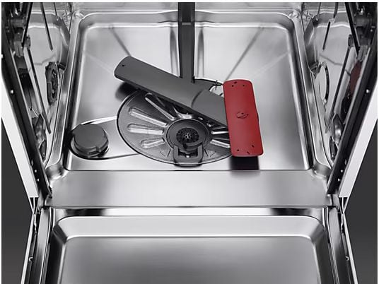 Lavavajillas - AEG FFB75717PM, 14 servicios, 9 programas, 60 cm, Tercera bandeja, AirDry, Inox Antihuellas