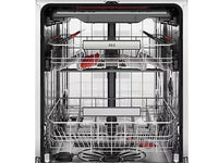 Lavavajillas - AEG FFB75717PM, 14 servicios, 9 programas, 60 cm, Tercera bandeja, AirDry, Inox Antihuellas