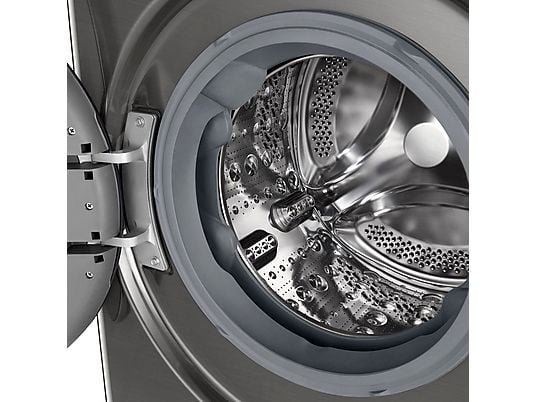 Lavadora secadora - LG F4DR7009AGS, Serie 700, 9 kg/6 kg, 1400 rpm, 14 programas, Inox antihuellas