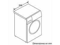 Lavadora carga frontal - Bosch WGE03200ES,Serie 2, 8 kg, 1.200 rpm, 13 programas, Higiene Plus, Motor EcoSilence, Blanco