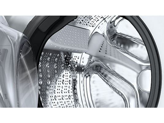 Lavadora carga frontal - Bosch WGE03200ES,Serie 2, 8 kg, 1.200 rpm, 13 programas, Higiene Plus, Motor EcoSilence, Blanco