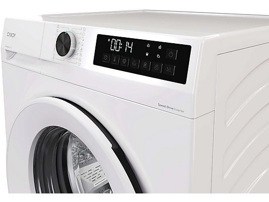 Lavadora carga frontal - Candy GD 4105-S ProWash 300, 10 kg, 1400 rpm, 16 programas, Blanco