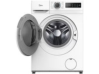 Lavadora carga frontal - Midea MF110W90BA10/W-ES, 9 kg, A-10%,1400 rpm, 15 Programas, Motor Inverter, Blanco