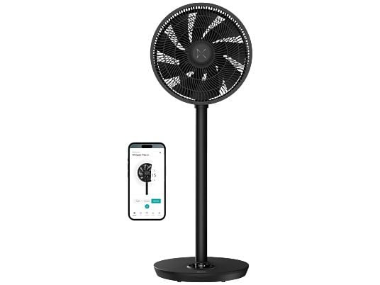 Duux Whisper Flex 2 Smart Statiefventilator Zwart – Slimme Statiefventilator met App – 30 Standen