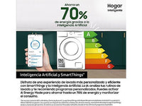 Lavadora secadora - Samsung WD90DG5G34BEEC, 9kg/5kg 1400 rpm, 13 programas, AI Ecobubble™ Clase E/A-10%, fondo reducido, Blanco