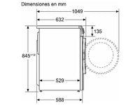 Lavadora carga frontal - Balay 3TS3107BD, 10 kg, 1400 rpm, 14 programas, Programa Planchado, Ahorro AquaControl Plus, Blanco