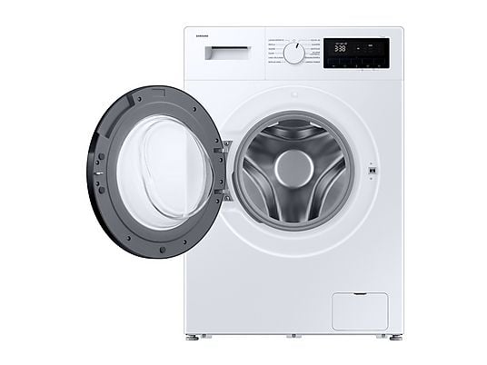 Lavadora carga frontal - Samsung WW80FG3M05AWEC, 8 kg, 1400 rpm, 12 programas, Motor Digital Inverter, Clase A, Blanco