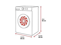 Lavadora carga frontal - Candy GD 4105-S ProWash 300, 10 kg, 1400 rpm, 16 programas, Blanco