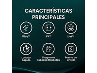 Lavadora carga frontal - Hisense WF5I1045BWQ , 10.5 kg, 1400 RPM, 18 programas, Fondo reducido 55.5 cm, Autodosificación, Blanco