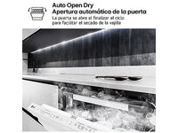 Lavavajillas - LG DF587HHS, 14 servicios, 10 programas, 60 cm, QuadWash™, Tercera Bandeja, ThinQ™, Blanco Marfil
