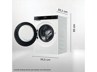 Lavadora carga frontal - Haier X5 Series HW90-BP14357TUIB, 9kg, 1400rpm, Motor Inverter, Wi-Fi, Blanco