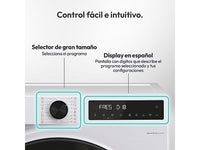 Lavadora carga frontal - Candy BR 48SBL6-S, 8 kg, 1400 rpm, 16 Programas, Inverter, WiFi y Bluetooth, Blanco