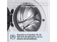 Lavadora carga frontal - Candy BR 48SBL6-S, 8 kg, 1400 rpm, 16 Programas, Inverter, WiFi y Bluetooth, Blanco