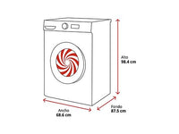 Lavadora carga frontal - Samsung WF20DG8650BWU3, 20 kg, 1100rpm, 20 programas, Blanco
