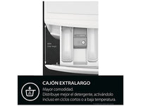 Lavadora carga frontal - AEG LFR7314O4C, 10 kg, 1400 rpm, 12 programas, Función Vapor, Tambor Care, PreciseWash, Blanco