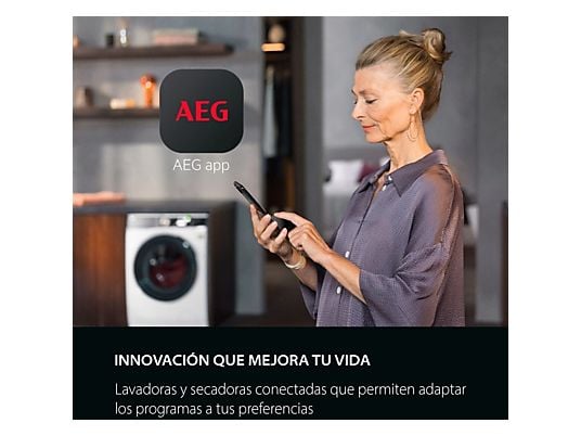 Lavadora carga frontal - AEG LFR7314O4C, 10 kg, 1400 rpm, 12 programas, Función Vapor, Tambor Care, PreciseWash, Blanco