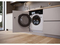 Lavadora integrable - Haier Series 6 BHA6S69M6DB9J-S, Carga frontal, Motor Inverter, Función Vapor, Mix Power System, 9 kg, 1600 rpm, Sin panelar