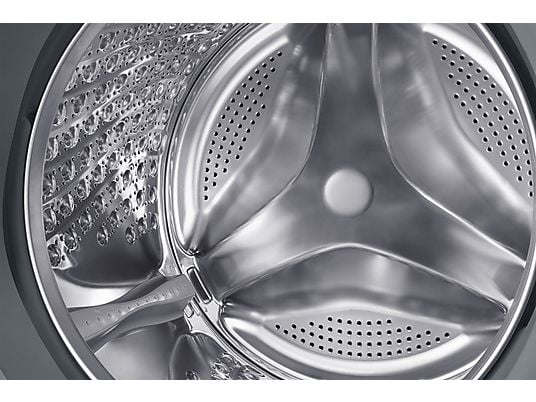 Lavadora carga frontal - Samsung Bespoke AI WF90F09C4SU3, 9 kg, 1400 rpm, 24 programas, Autodosificación, Clase A, Control por voz, Grafito