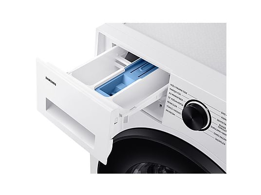 Lavadora carga frontal - Samsung WW90CGC04DAEEC, 9 kg, 1400 rpm, EcoBubble™, Función WiFi con SmartThings, Blanco