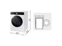 Lavadora carga frontal - Samsung WW11DB7B94GEU3, 11 kg, 1400 rpm, Autodosificación, AI EcoBubble™, Función WiFi con SmartThings™, Blanco