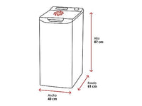 Lavadora carga superior - ok. OWM 6213 C, 6 kg, 1200 rpm, 15 Programas, Motor AC, Blanco
