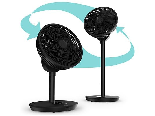Duux Whisper Flex 2 Smart Statiefventilator Zwart – Slimme Statiefventilator met App – 30 Standen