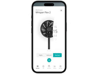 Duux Whisper Flex 2 Smart Statiefventilator Zwart – Slimme Statiefventilator met App – 30 Standen