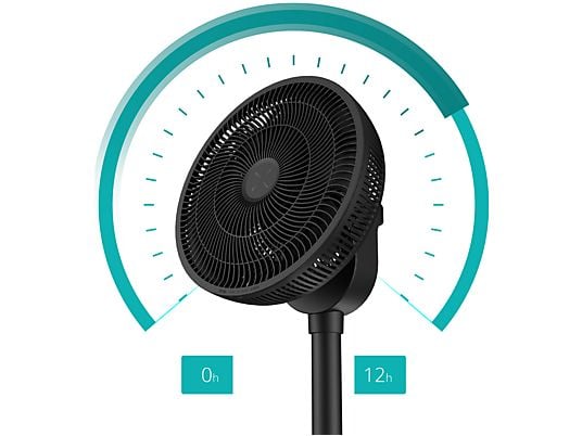Duux Whisper Flex 2 Smart Statiefventilator Zwart – Slimme Statiefventilator met App – 30 Standen