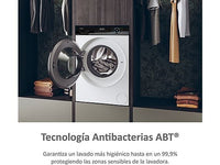 Lavadora carga frontal - Haier I-Pro Series 3 HW90-BP14939-S, 9kg, 1400rpm, Función Vapor, Motor Inverter BPM, Antibacterias, Blanco