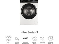 Lavadora carga frontal - Haier I-Pro Series 3 HW90-BP14939-S, 9kg, 1400rpm, Función Vapor, Motor Inverter BPM, Antibacterias, Blanco