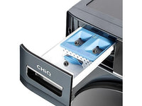 Lavadora carga frontal - CHIQ CFL100-14586IM3XA, Space PRO, Motor inverter, 1400 rpm, Programa inteligente, Función Vapor, 10 kg, 1400 rpm, 16 programas, Gris oscuro