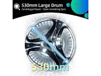 Lavadora carga frontal - CHIQ CW07123863AX, 7 kg, 1200 rpm, 16 programas, Azul oscuro