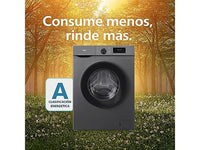 Lavadora de carga frontal - VOK EVW-8BAGL2412, 8 kg, 1200 rpm, 14 programas, Gris